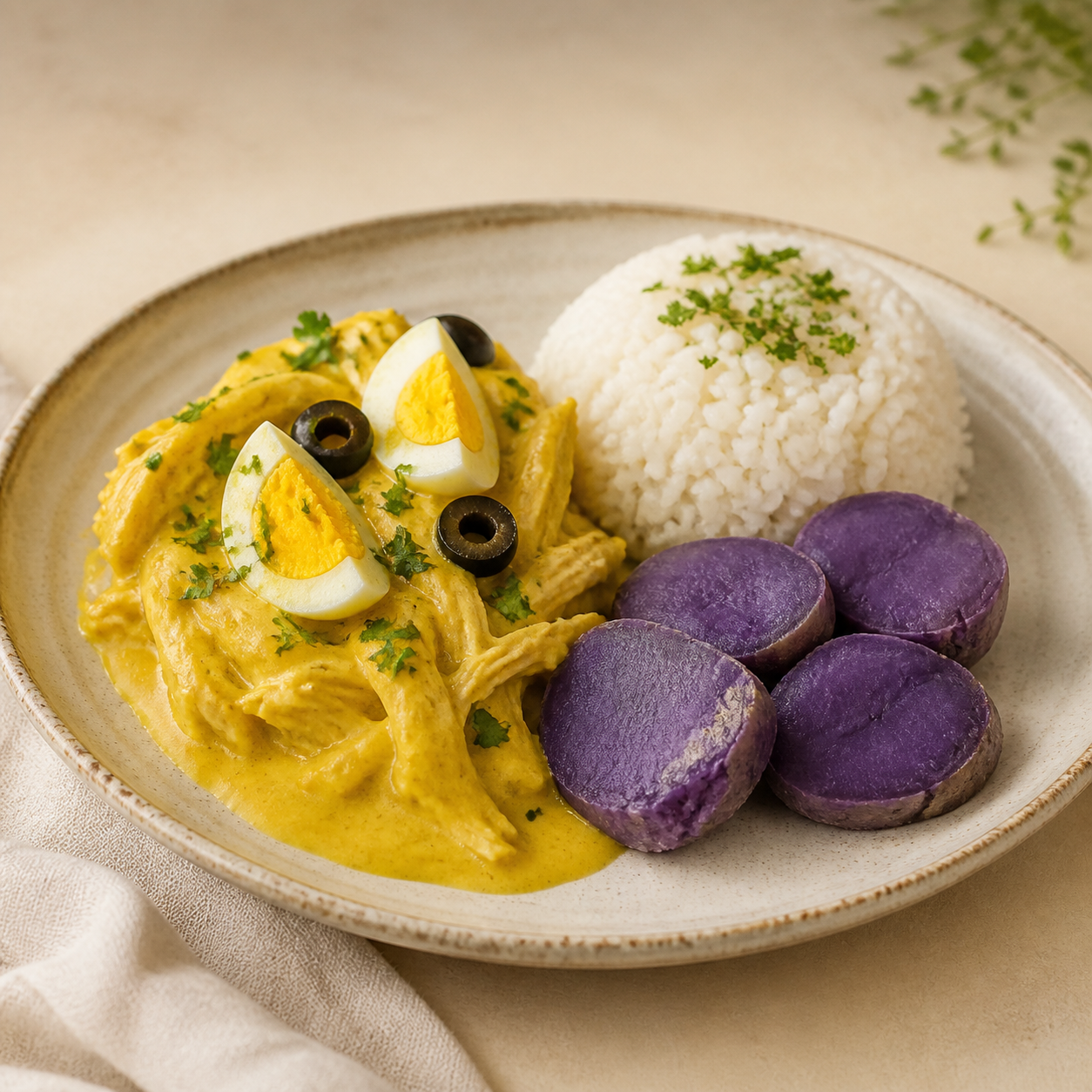 Ají de gallina casero